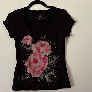 White House Black Market Black Tee